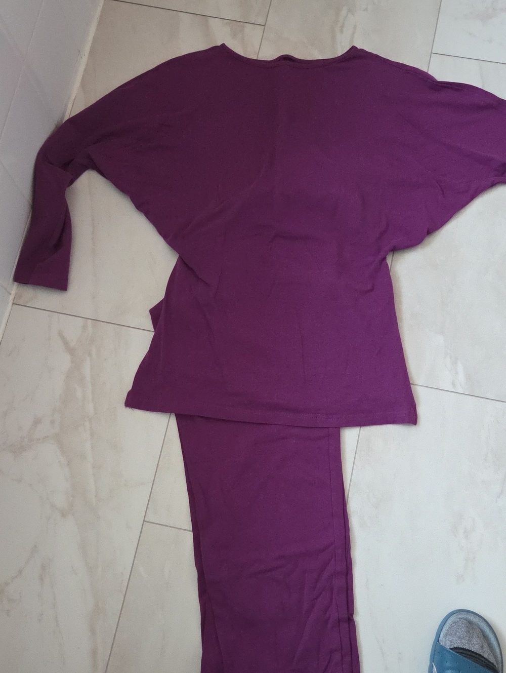 Women’s Purple Lounge Set - Soft Long Sleeve Top & Pants